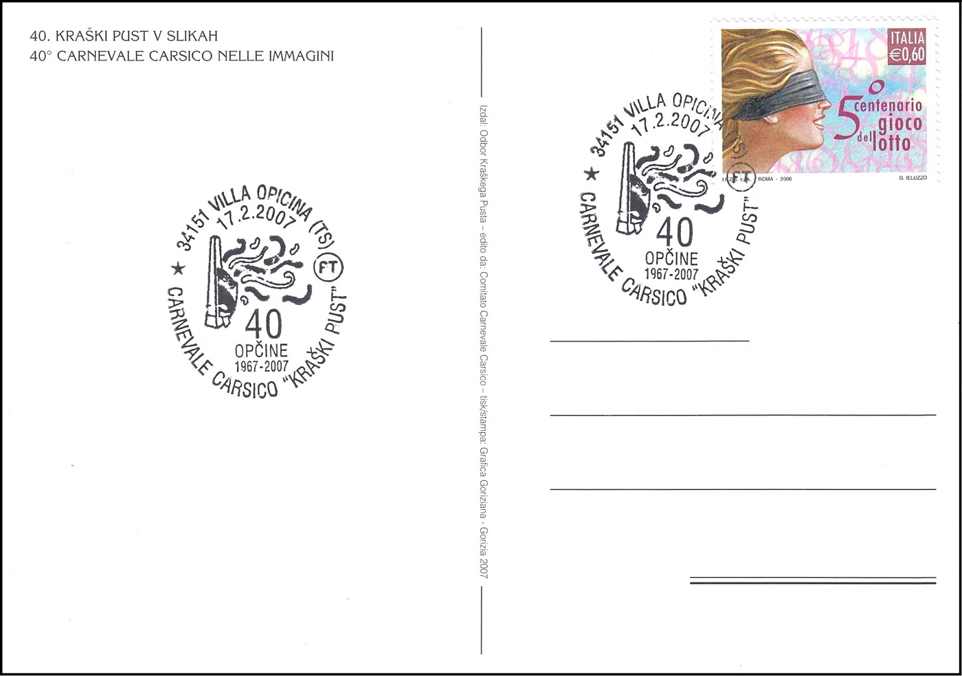 40. KRAŠKI PUST OPČINE 1967 - 2007